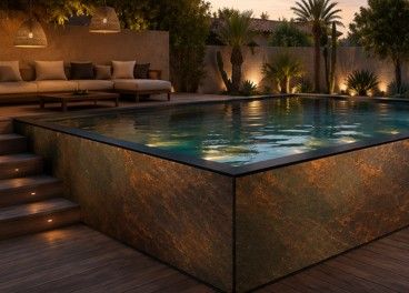 Piscine Stone Edition finition bronze
